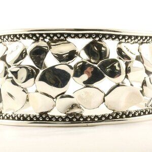 Rare Vintage Michael Dawkins Limited Edition Petal Design Bracelet Cuff Sterling
